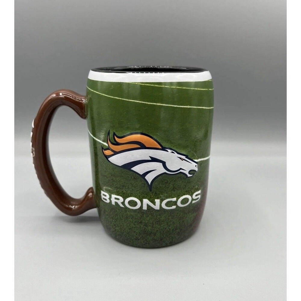 NFL Denver Broncos Coffee Mug Boelter Brands 3D Raised Logo 2013 Football/Field